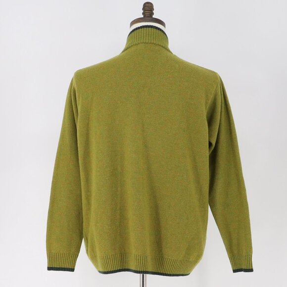 WOOLOVERS Men's Wool 1/4 Zip Sweater Size L - Picture 4 of 6